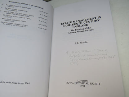 Estate Management In Eighteenth-Century England The Building of the Leveson-Gower Fortune By J.R. Wo book image 4
