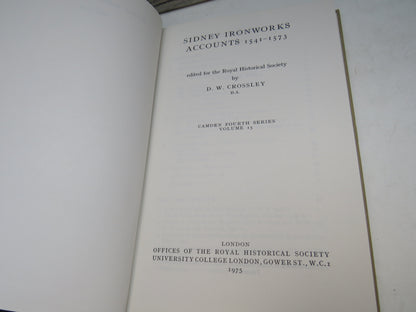 Sidney Ironworks Accounts 1541-1573 Edited For The Royal Historical Society By D.W. Crossley 1975 book image 4