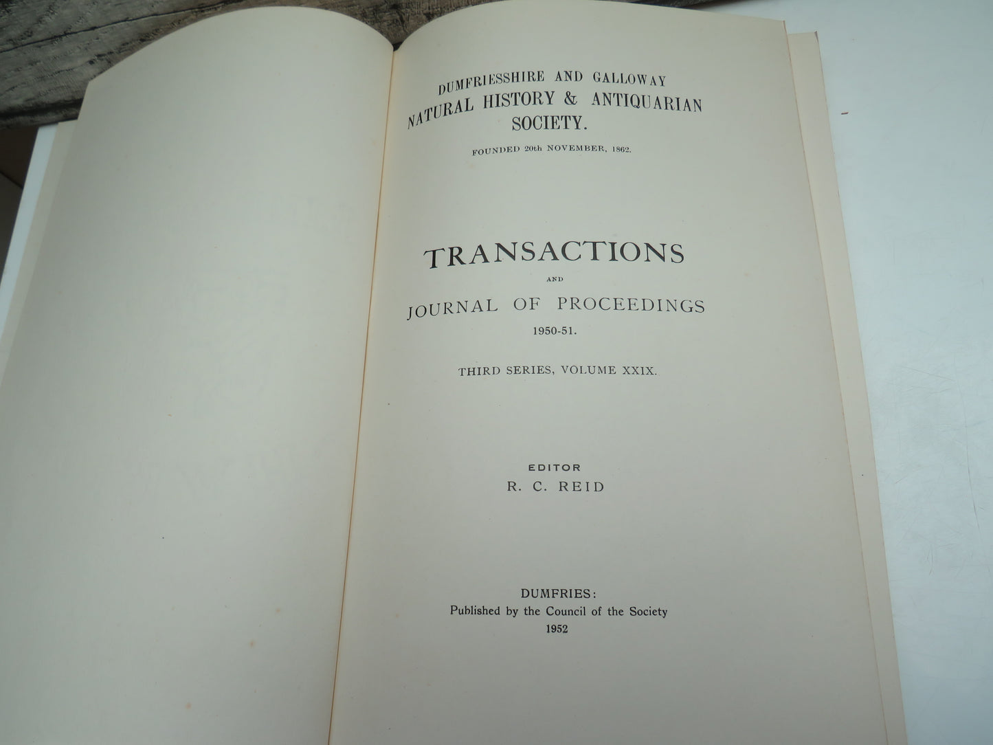 Dumfriesshire and Galloway Natural History & Antiquarian Society Transactions and Journal of Proceedings 1950-51