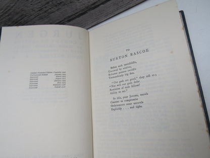 Jurgen A Comedy of Justice By James Branch Cabell 1926