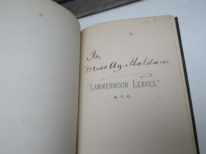 "Lammermoor Leaves" By A. T. G 1898
