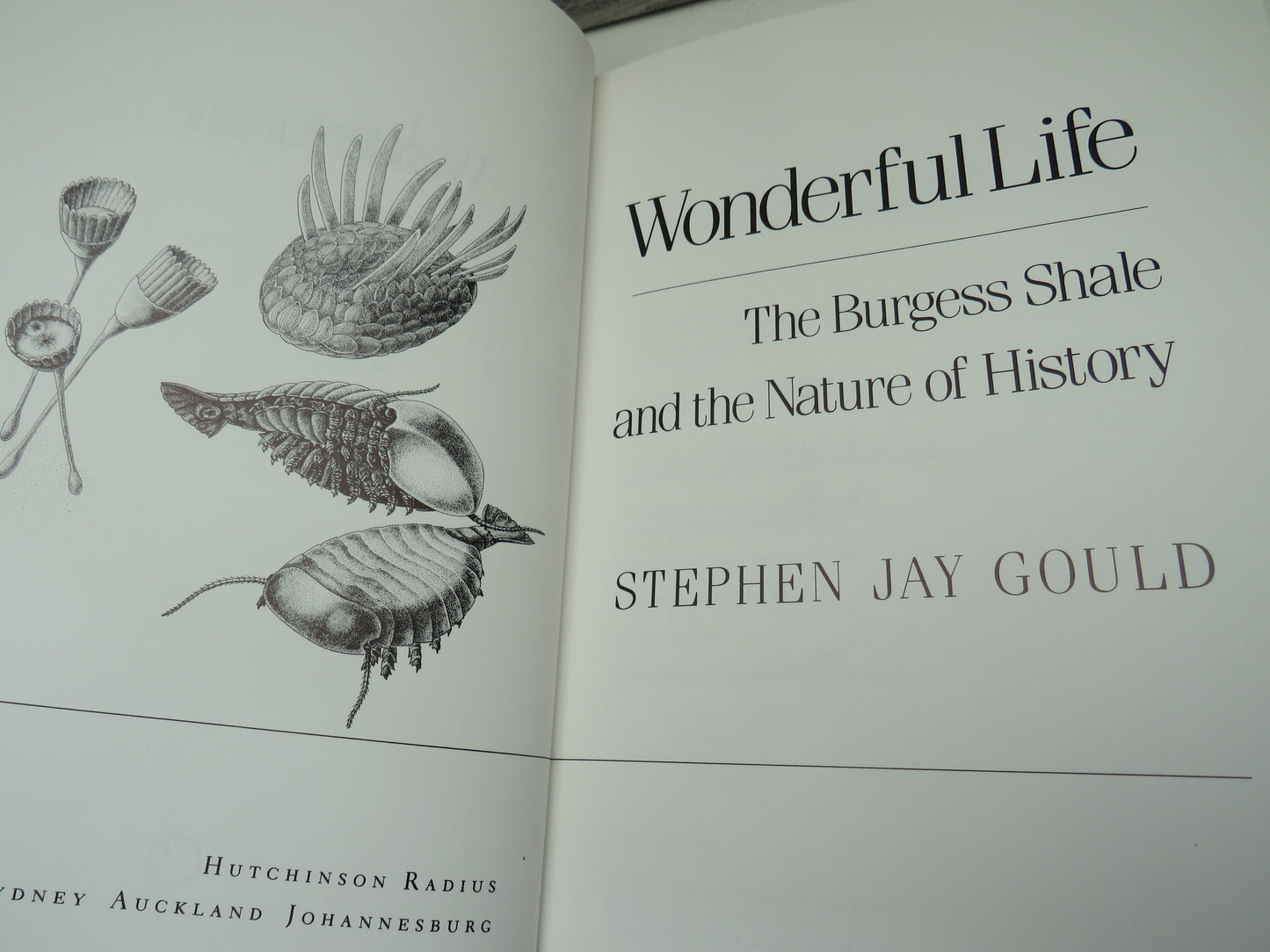 Wonderful Life The Burgess Shale and The Nature of History By Stephen Jay Gould 1990
