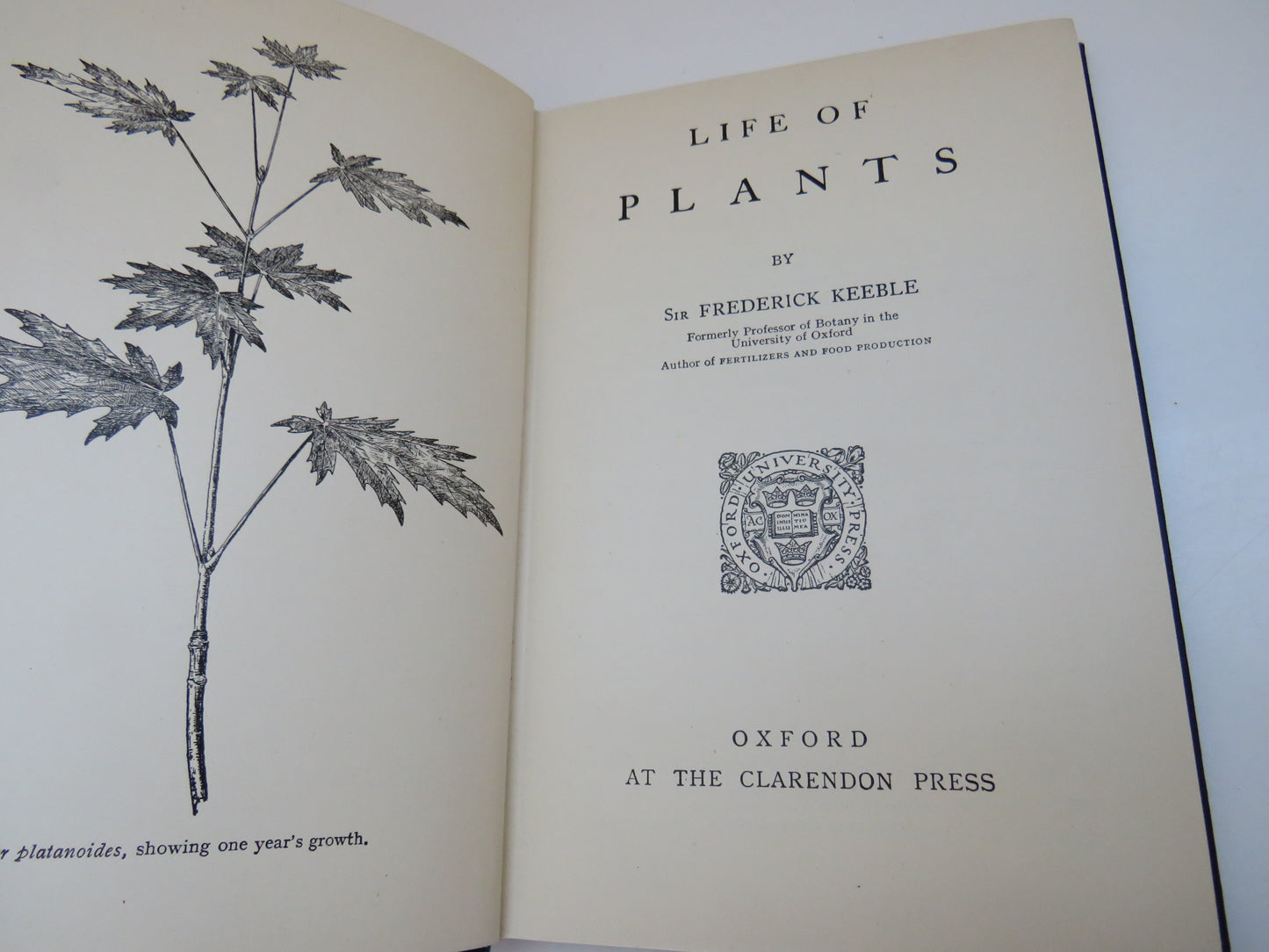 Life of Plants by Sir Frederick Keeble, 1936