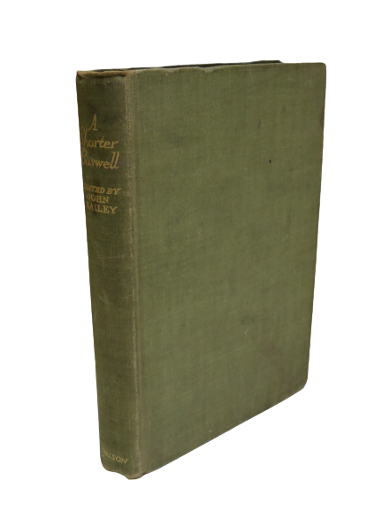 A Shorter Boswell Edited With Intro By John Bailey 1934