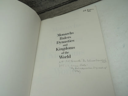 Monarchs Rulers Dynasties and Kingdoms of The World By R. F. Tapsell 1984 book image 3