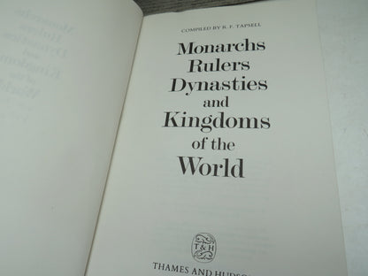 Monarchs Rulers Dynasties and Kingdoms of The World By R. F. Tapsell 1984 book image 4