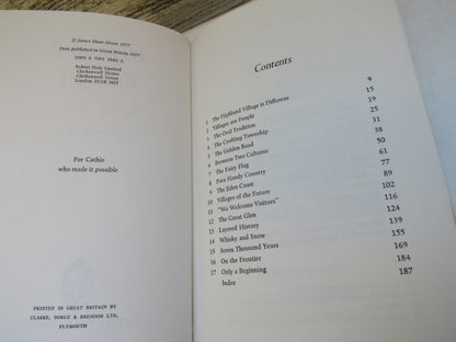 Highland Villages By James Shaw Grant 1977