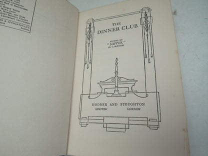 The Dinner Club Stories By "Sapper" (H.C. McNeile) book image 3