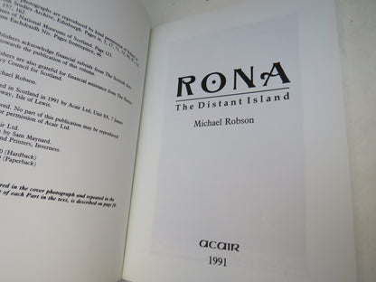 Rona The Distant Island By Michael Robson 1991 book image 4