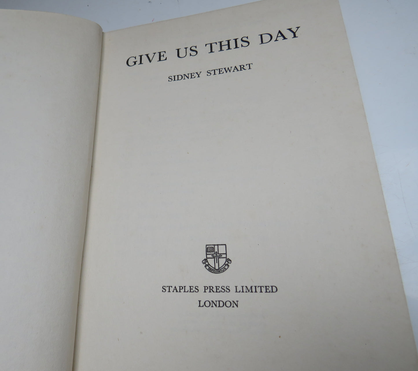 Give Us This Day By Sidney Stewart 1956