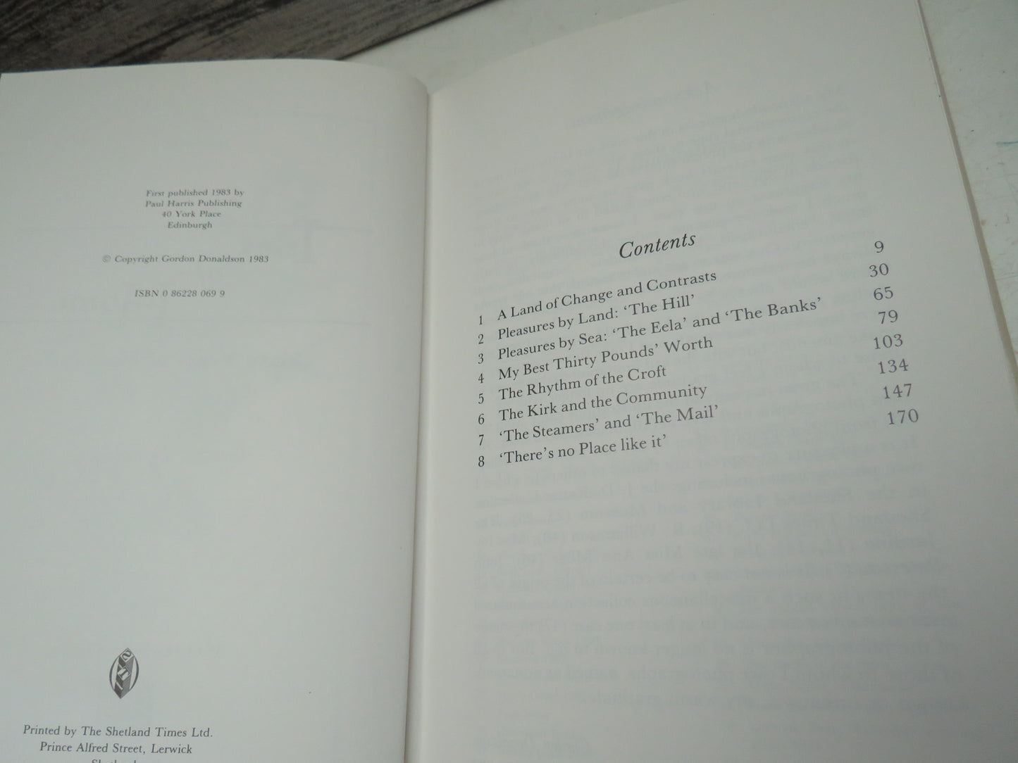 Isles of Home Sixty Years of Shetland By Gordon Donaldson 1983