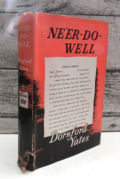 Ne'er-Do-Well By Dornford Yates 1954 1st Edition book front cover