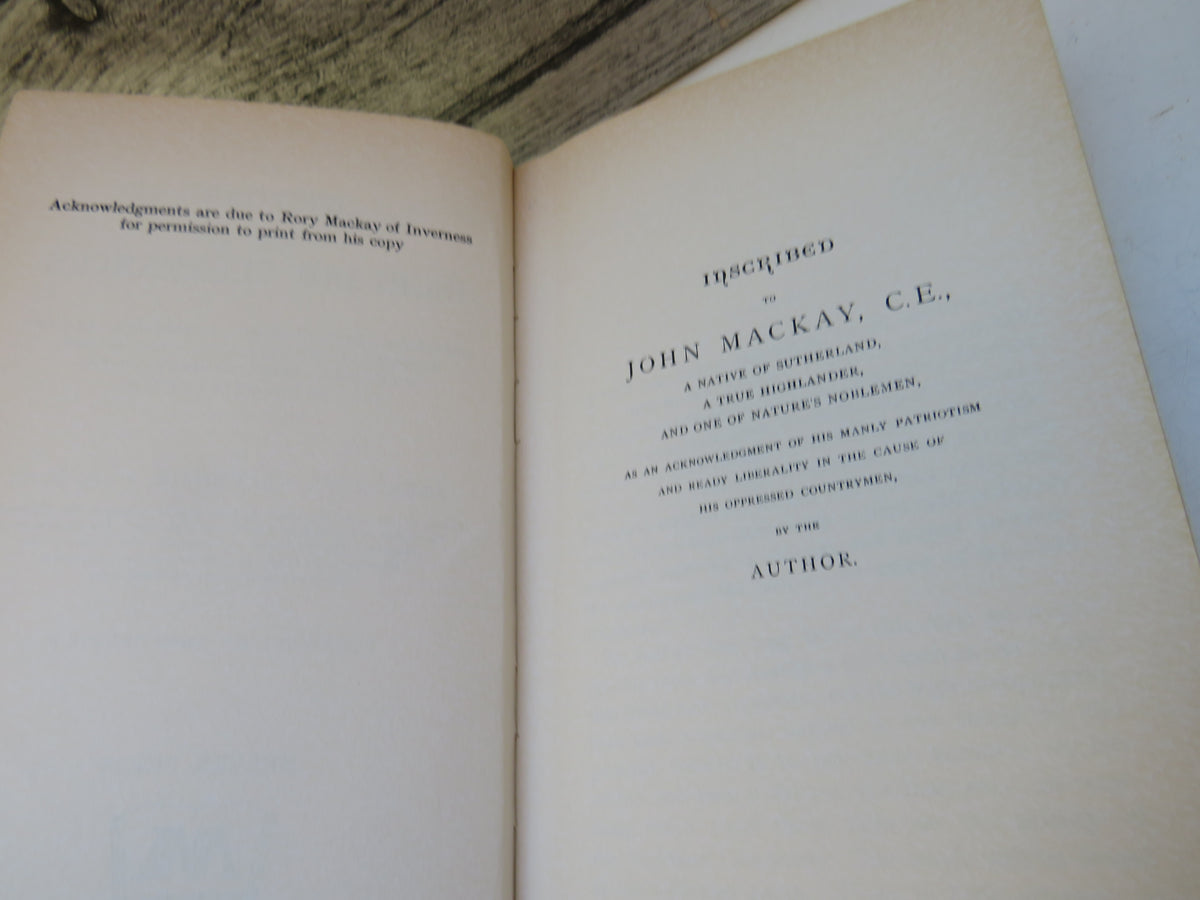 History of the Highland Clearances By Alexander Mackenzie 1979