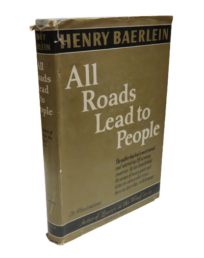 All Roads Lead to People by Henry Baerlein, 1952 book front cover
