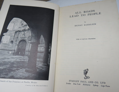 All Roads Lead to People by Henry Baerlein, 1952 book image 3