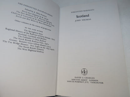 Forgotten Railways: Scotland By John Thomas 1976 book image 4
