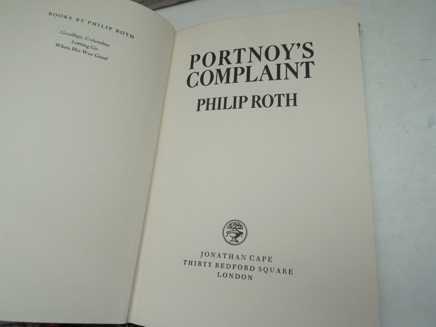 Portnoy's  Complaint By Philip Roth 1969