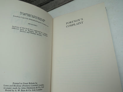 Portnoy's  Complaint By Philip Roth 1969 book image 4