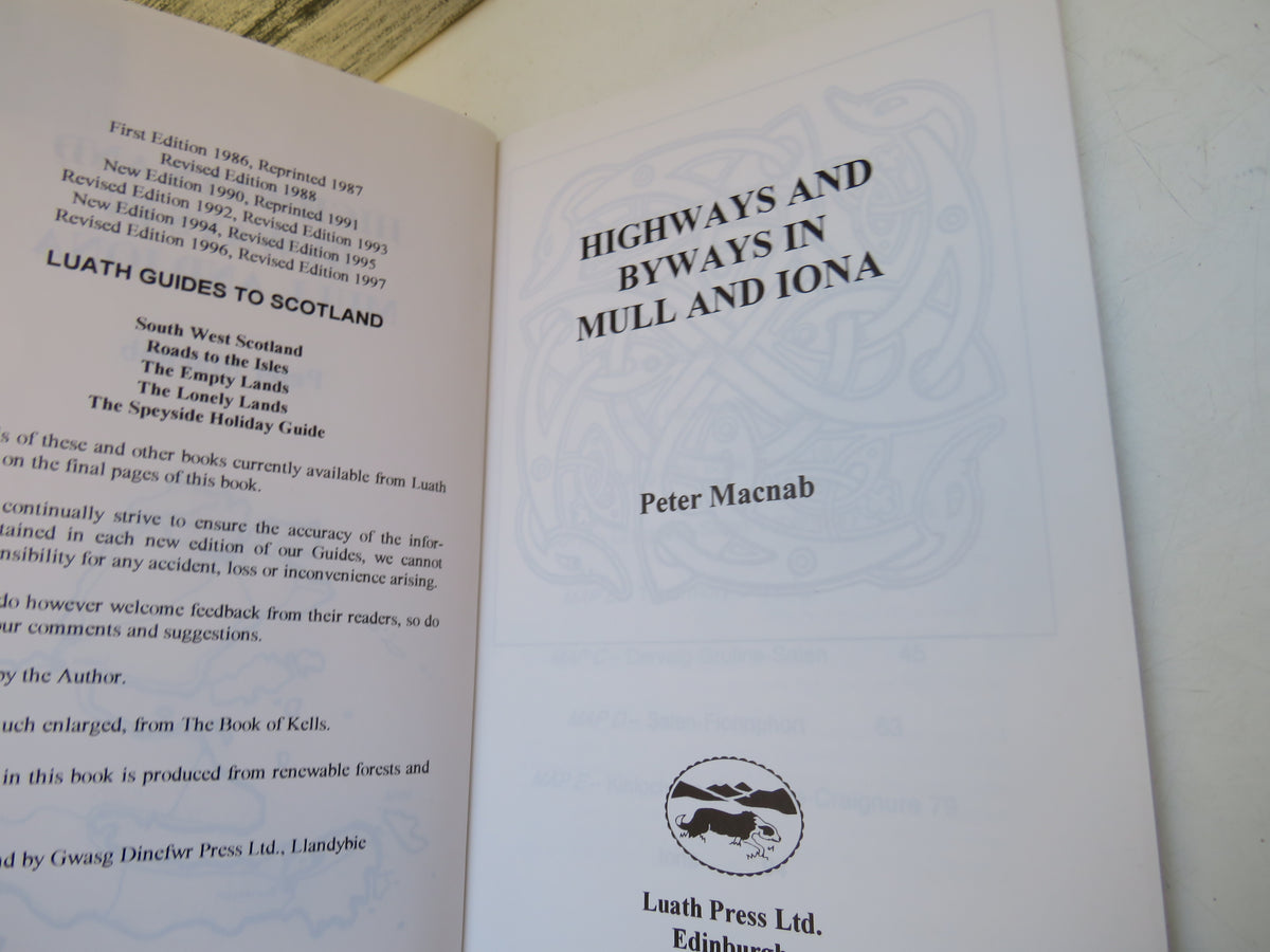 Highways and Byways In Mull and Iona By Peter Macnab 1997