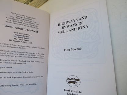 Highways and Byways In Mull and Iona By Peter Macnab 1997
