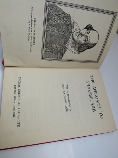 The Approach to Shakespeare, with an Introduction by Mrs. Andrew Lang, 1948 book image 4