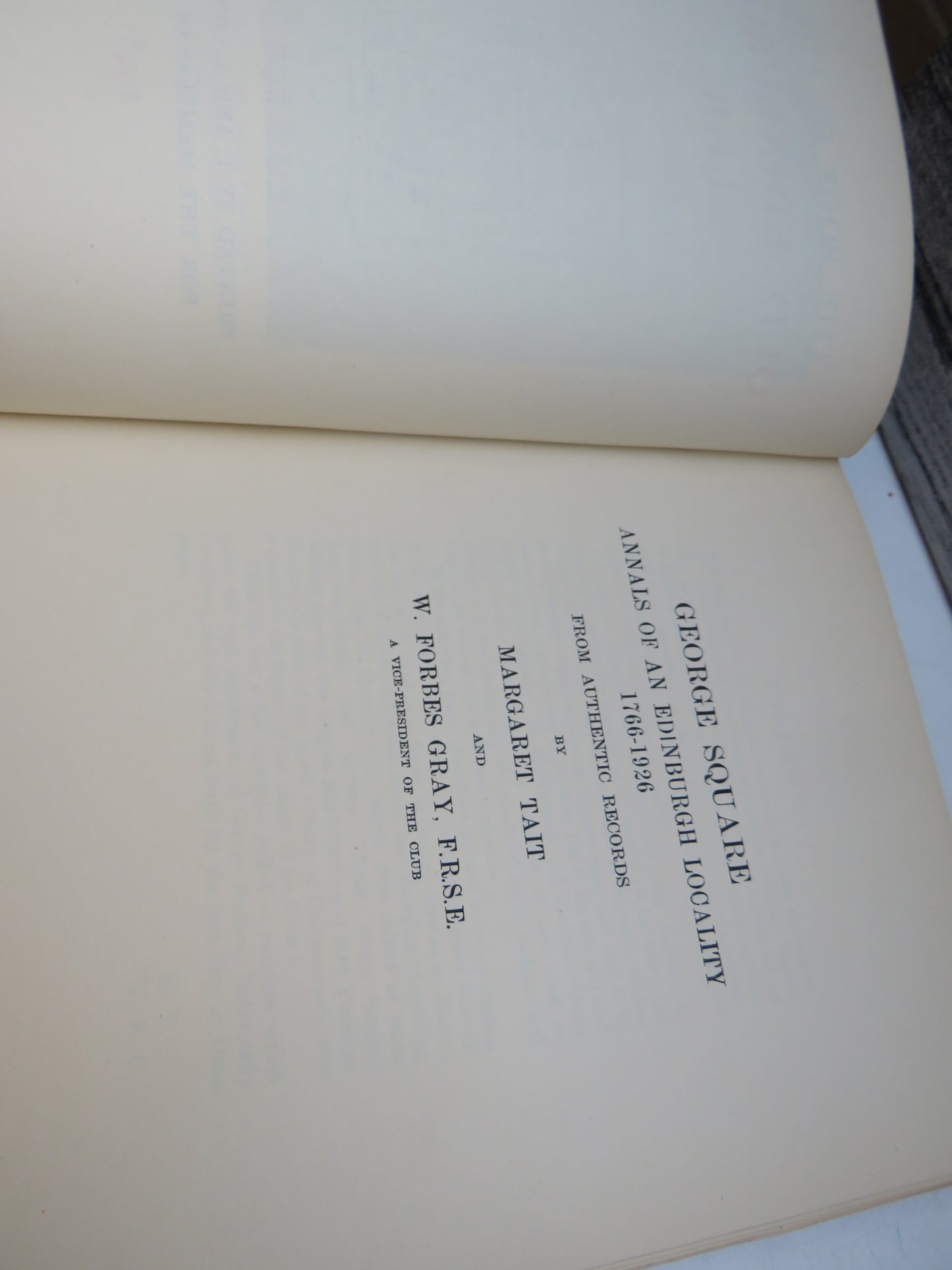 The Book of the Old Edinburgh Club Twenty-Sixth Volume 1948