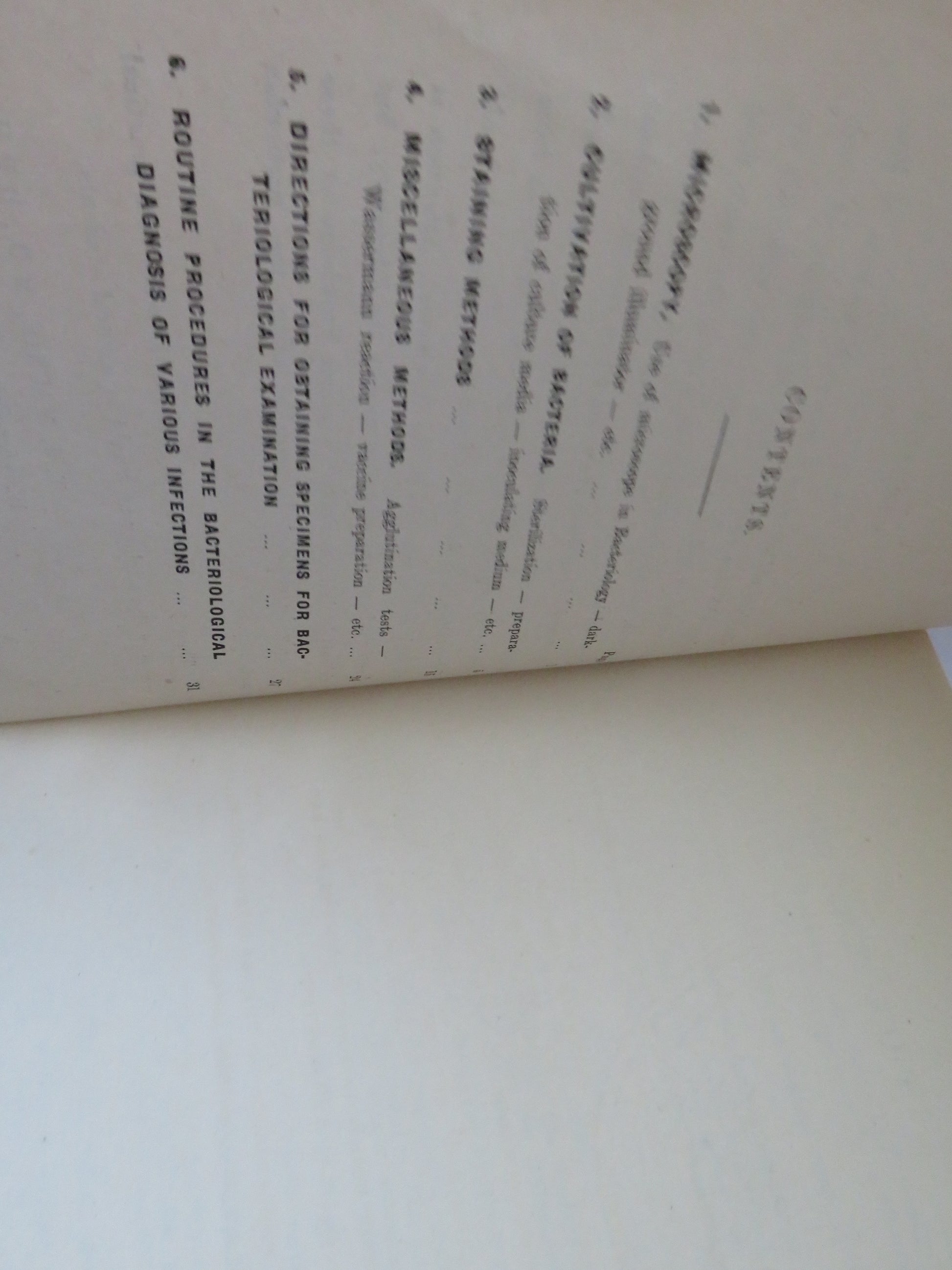 Vintage Book of 'bacteriological methods notes on bacteriological laboratory work'