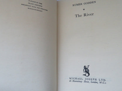 The River By Rumer Godden, 1946, 1st Edition, Vintage Fiction book image 2