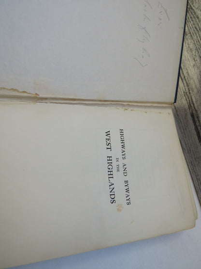 Highways and Byways In The West Highlands By Seton Gordon 1935