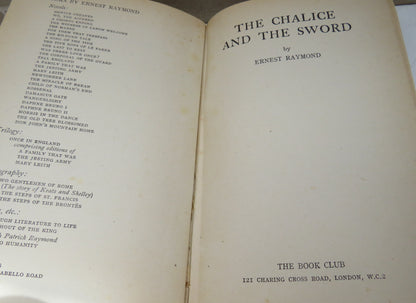The Chalice and the Sword by Ernest Raymond, 1953 book image 3