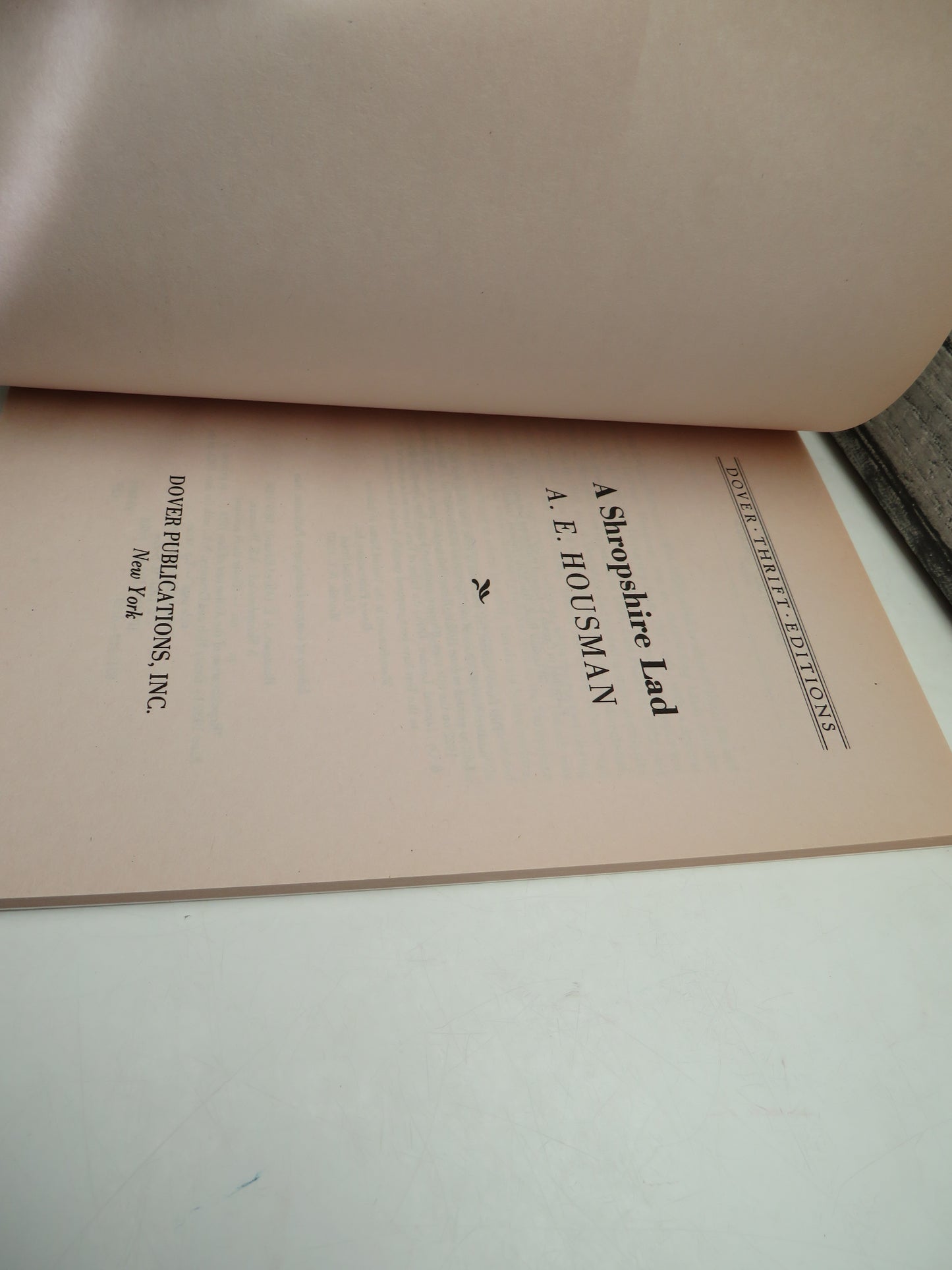 A Shropshire Lad By A. E. Housman 1990