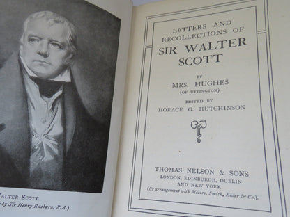 Letters and Recollections of Sir Walter Scott By Mrs. Hughes, Vintage Book book image 3