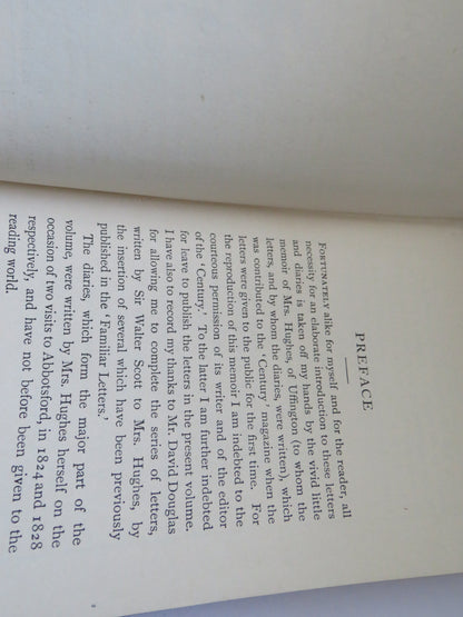 Letters and Recollections of Sir Walter Scott By Mrs. Hughes, Vintage Book book image 4