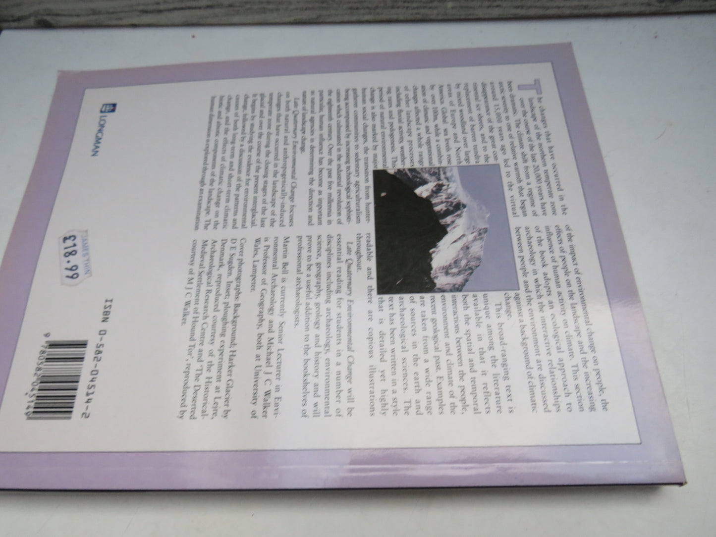 Late Quaternary Environmental Change Physical and Human Perspectives