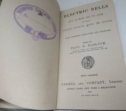 Electric Bells How to Make and Fit Them Edited by Paul N. Hasluck, 1901 book image 4