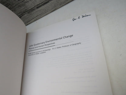 Late Quaternary Environmental Change Physical and Human Perspectives book image 3