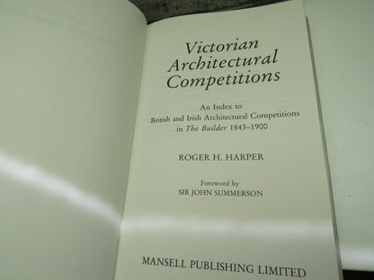 Victorian Architectural Competitions An Index To British and Irish Architectural Competitions In The book image 4