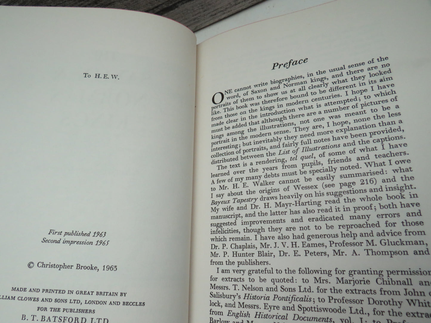 The Saxon & Norman Kings By Christopher Brooke 1965