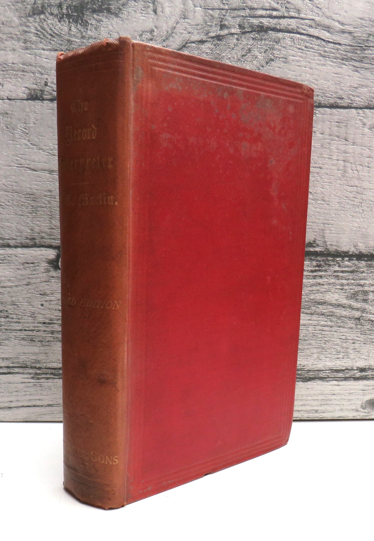The Record Interpreter: A Collection of Abbreviations, Latin Words and Names Used In English Historical Manuscripts and Records Compiled By Charles Trice Martin 1910