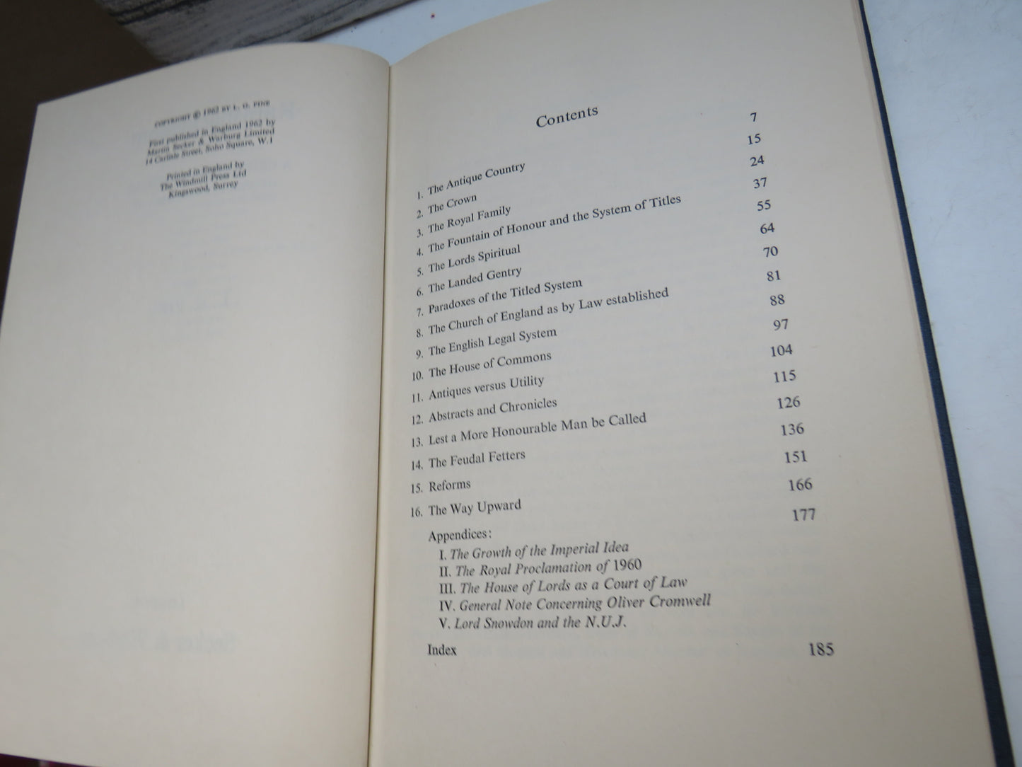 Ramshackledom A Critical Appraisement of the Establishment By L. G. Pine 1962