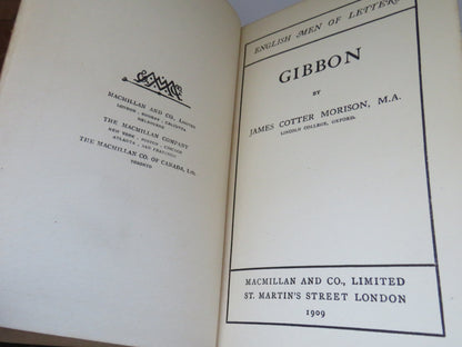 Gibbon By James Cotter Morison 1909 book image 3