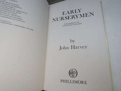 Early Nurserymen With Reprints of Documents and Lists By John Harvey 1974 book image 4