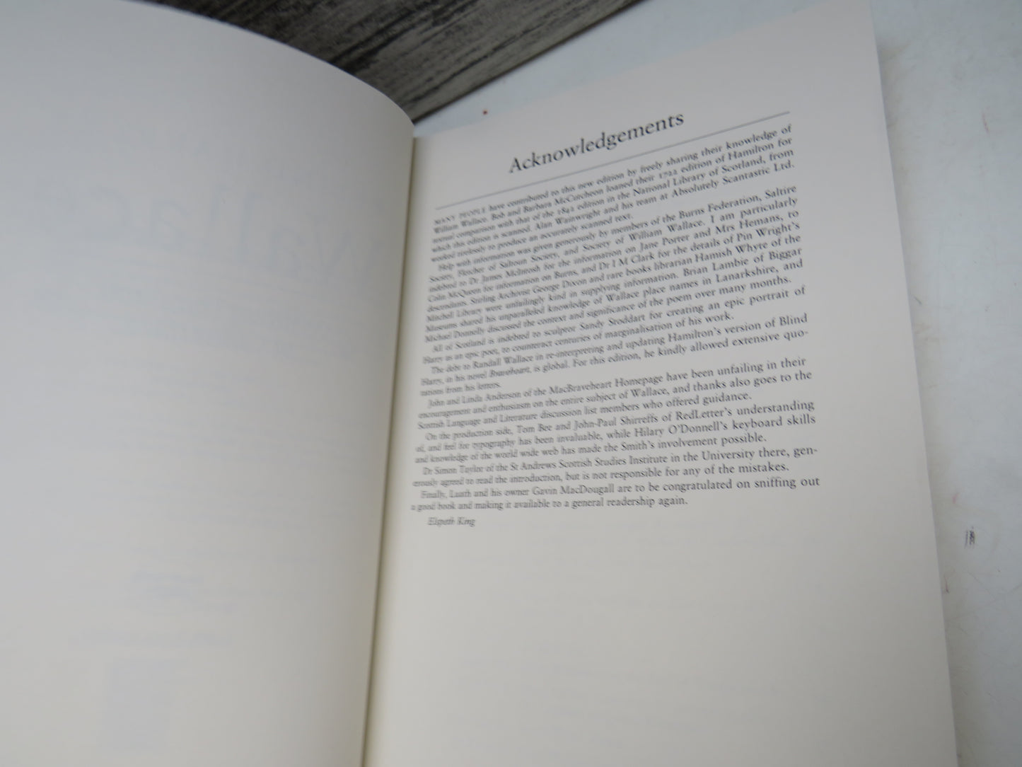 Bind Harry's Wallace By William Hamilton of Gilbertfield 1999