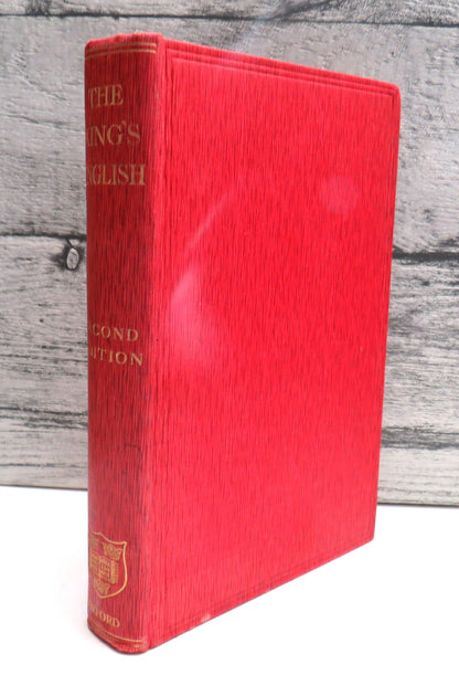 The King's English By H.W. Fowler & F.G. Fowler 1906 book front cover