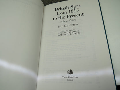 British Spas From 1815 To The Present A Social History By Phyllis Hembry 1997 book image 4