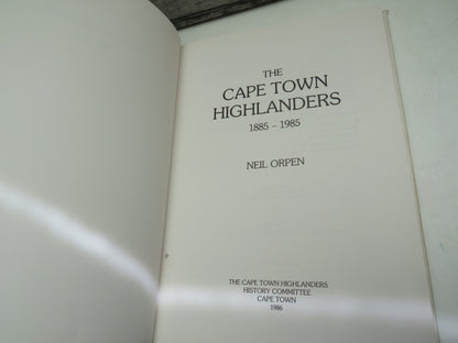 The Cape Town Highlanders 1885-1985 By Neil Orpen 1986 book image 3