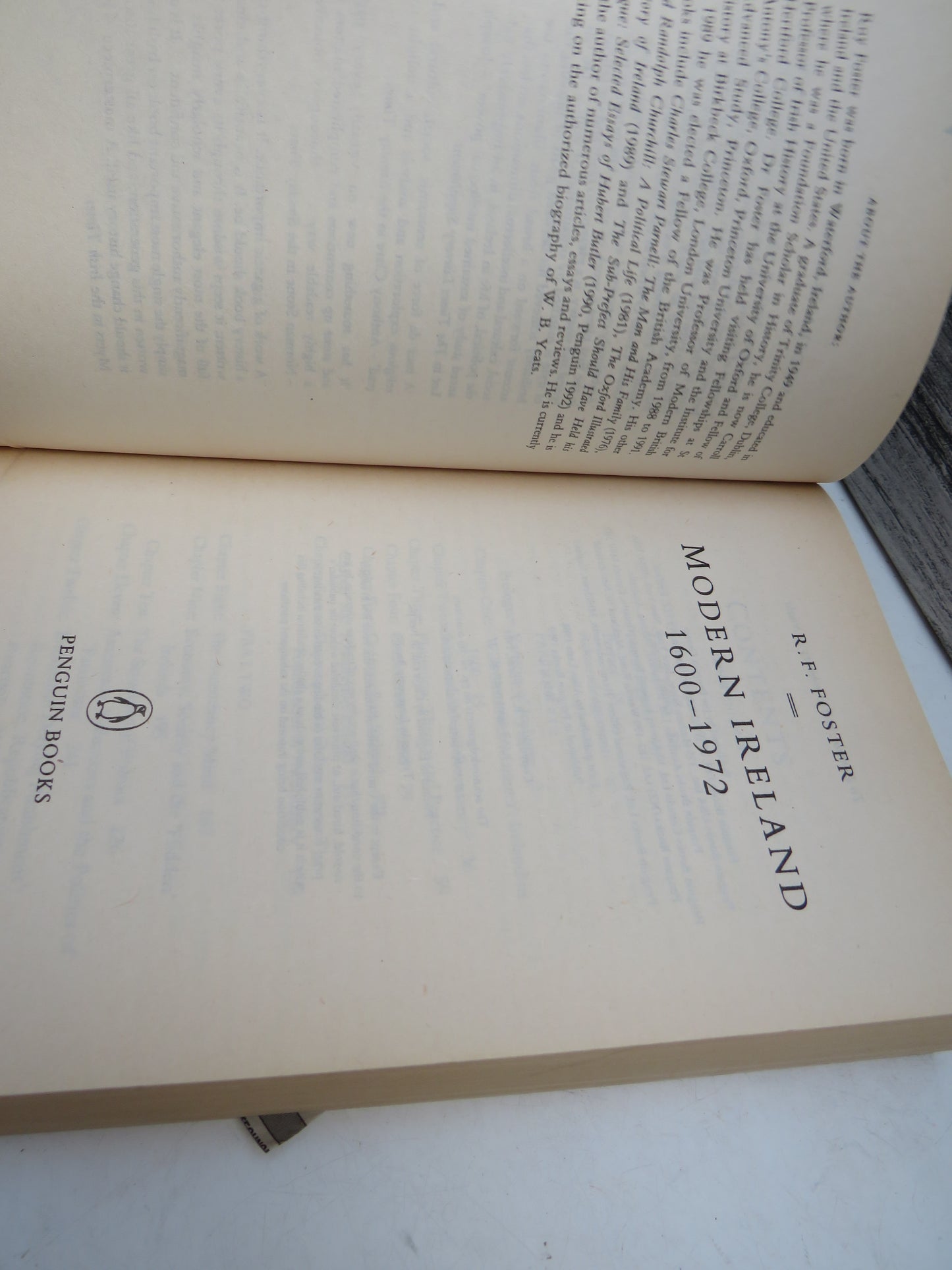 Modern Ireland 1600-1972 By R.F. Foster 1989