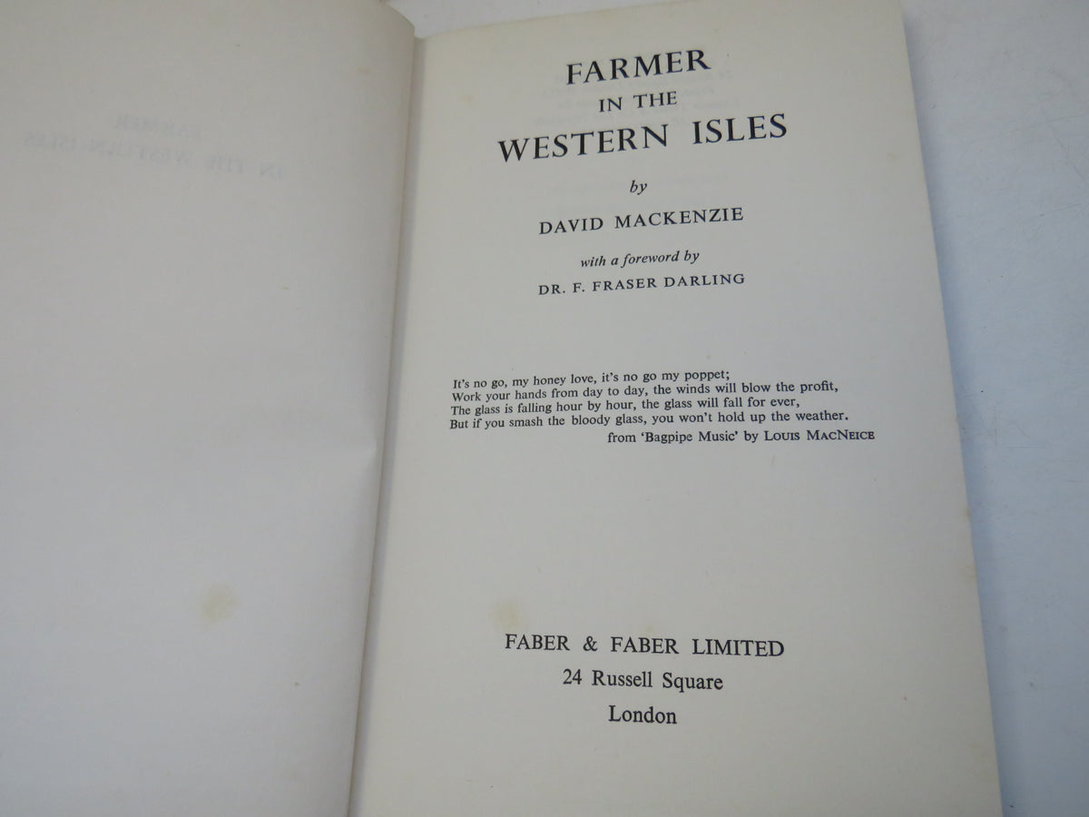 Farmer In The Western Isles By David Mackenzie 1954