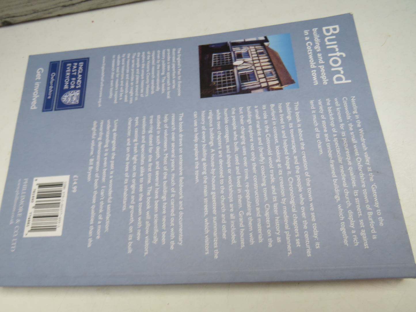 Burford Buildings and People In A Cotswold Town By Antonia Catchpole, David Clark and Robert Peberdy 2008