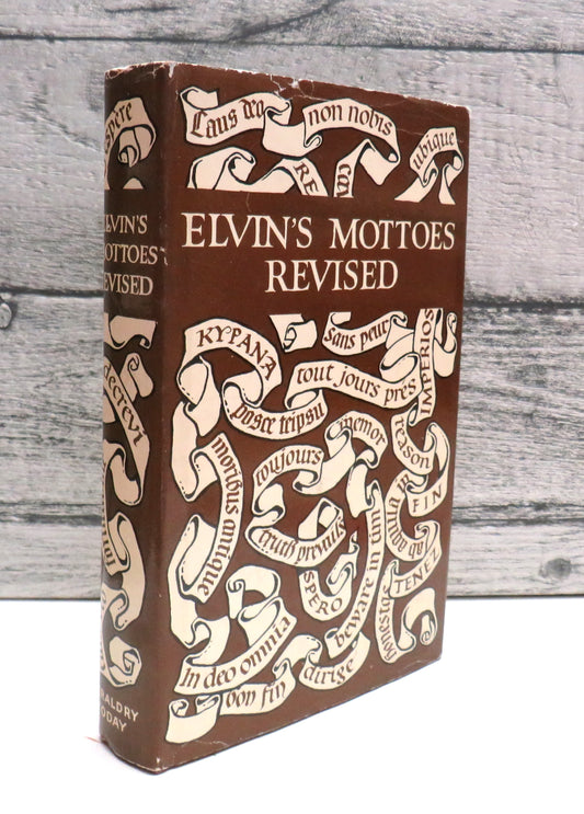 Elvin's Handbook of Mottoes Revised With Supplement and Index By R. Pinches 1971